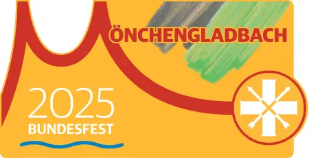 Bundesfest 2025 in Mönchengladbach - das Festabzeichen